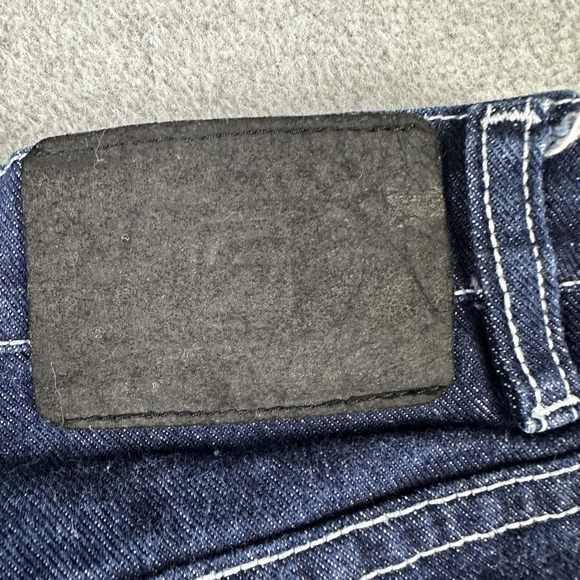 FUBU Jeans Womes 11 12 Blue Denim Straight Leg Classic Logo Pockets Hip-Hop Y2K - Picture 10 of 11